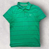 Vintage 2000sNike Striped Polo - M