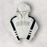 Adidas Cropped Graphic Hoodie - UK6