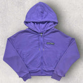 New Balance Graphic Cropped Fullzip Hoodie - S