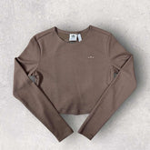 Adidas Cropped Long Sleeve Top - UK8