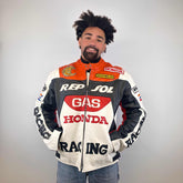 Authentic Vintage Motorbike Leather Jacket - XXXL