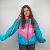 90s Vintage Windbreaker Jacket - M