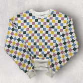 Vans Cropped Checkerboard Sweatshirt - XS