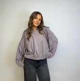 Nike Dri-Fit Cropped Lace Up Sweatshirt - XL