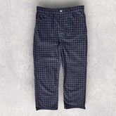 Levi’s Ribcage Straight Ankle Plaid Velour Trousers - W32 L26.5