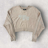 Nike Velour Cropped Sweatshirt - S