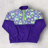 Vintage 90s FILA 1/4 Button Fleece - S