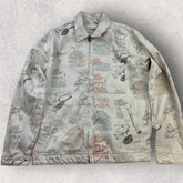 Pull & Bear Graphic Denim Jacket -M