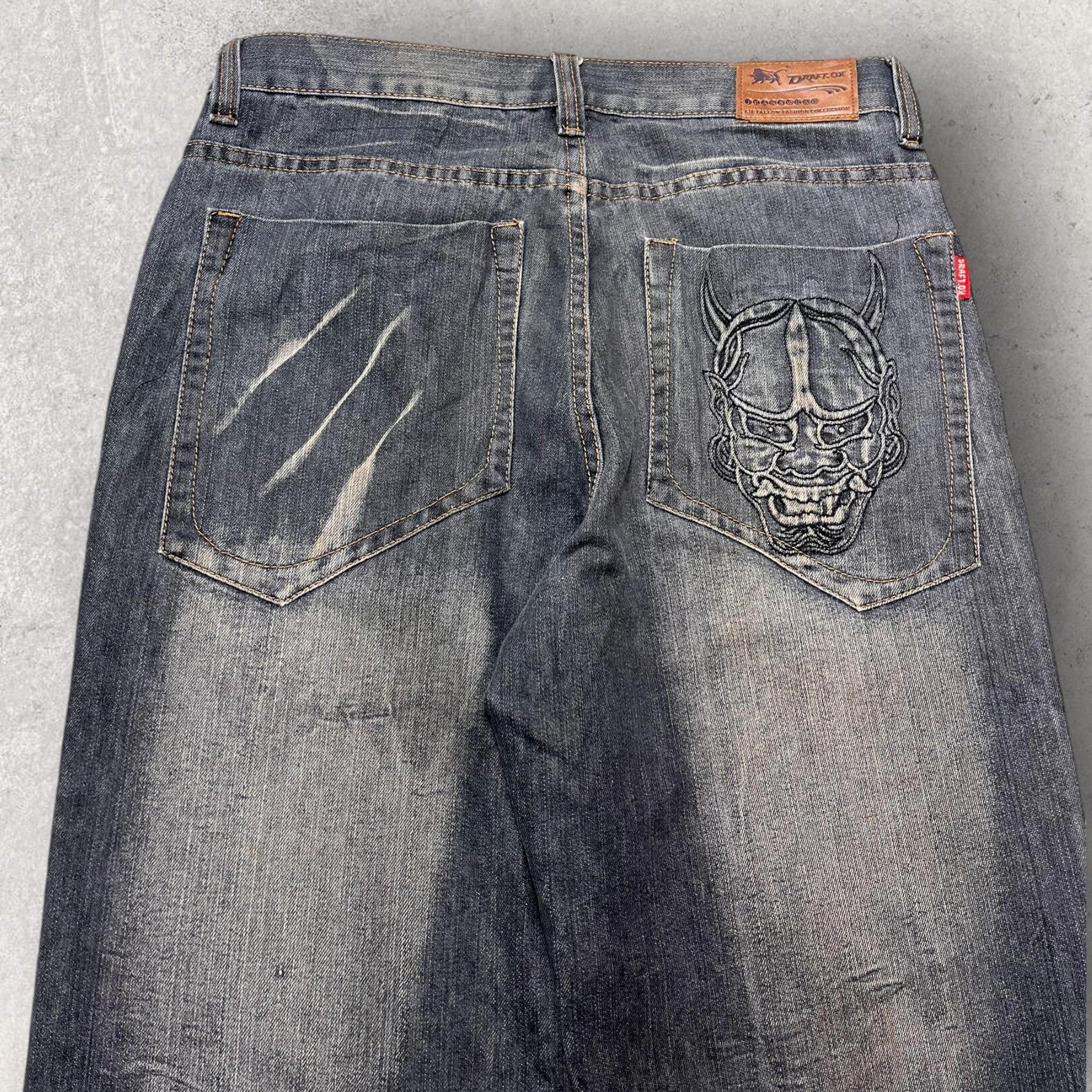 Draftox Skull Jeans W38 L32