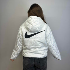 Nike Logo Puffer Coat - XS