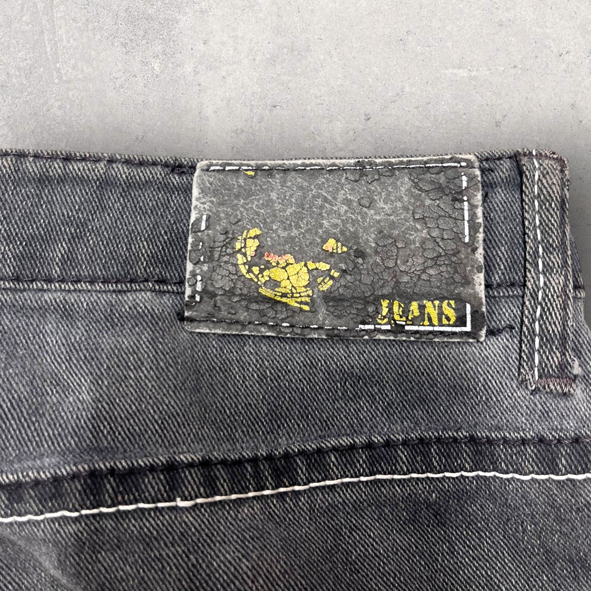 Disstressed Hip Hop Jeans - W27 L32