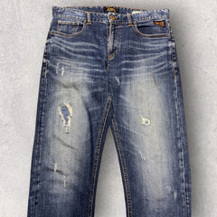 Evisu Slim Fit Embroidered Jeans - W34 L32