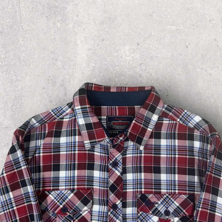 Gasoline Plaid Shirt - S