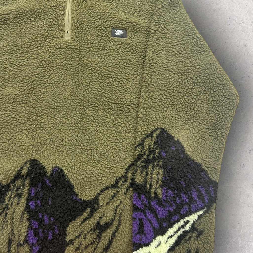 VANS Fleece Sweatshirt with mountain print - L