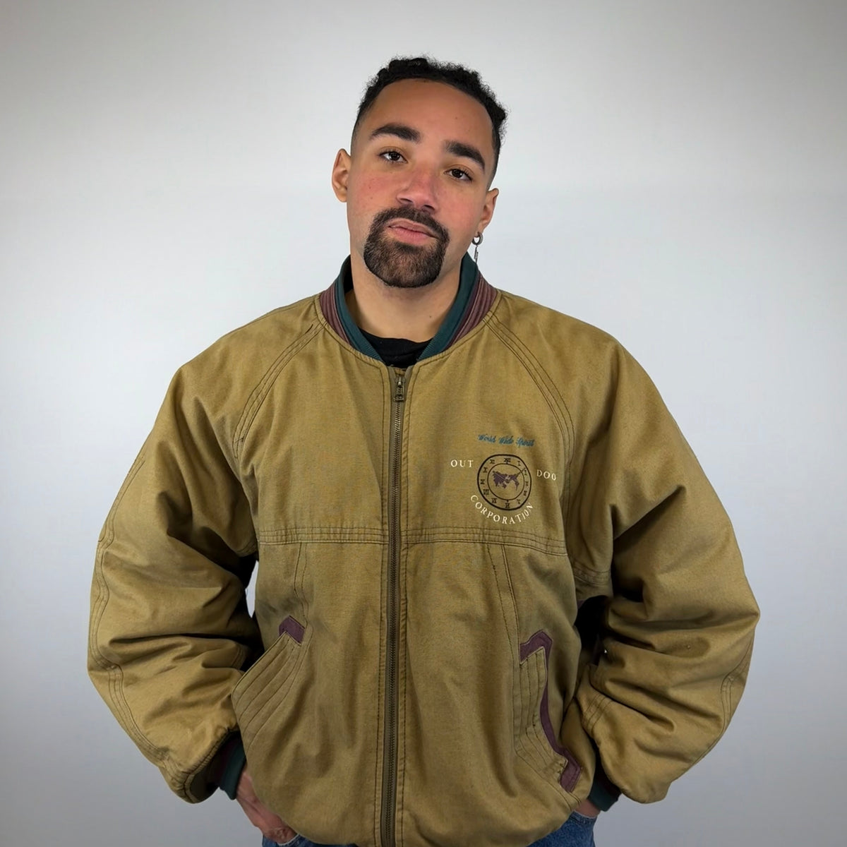 Vintage Outdoors Bomber Jacket - XL