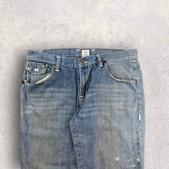 True Religion Distressed Baggy Jeans - W36 L32