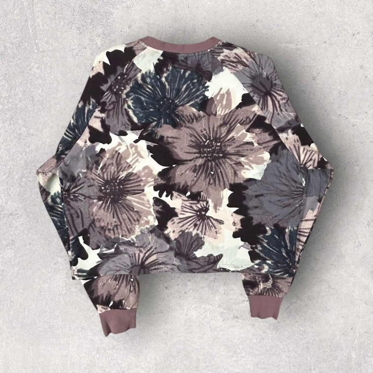 Adidas Graphic Cropped Sweatshirt- M