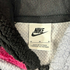 Nike Teddy Fleece Print 1/4 Zip Hoodie - M