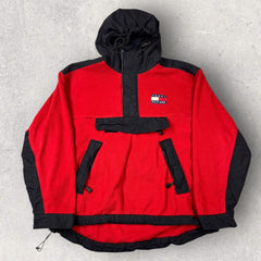 Tommy Hilfiger 1/4 Zip Fleece Hoodie - L