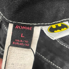 Romwe Batman Graphic Tactical Jeans - L