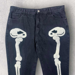 Skeleton Patch Jeans - W40 L29.5
