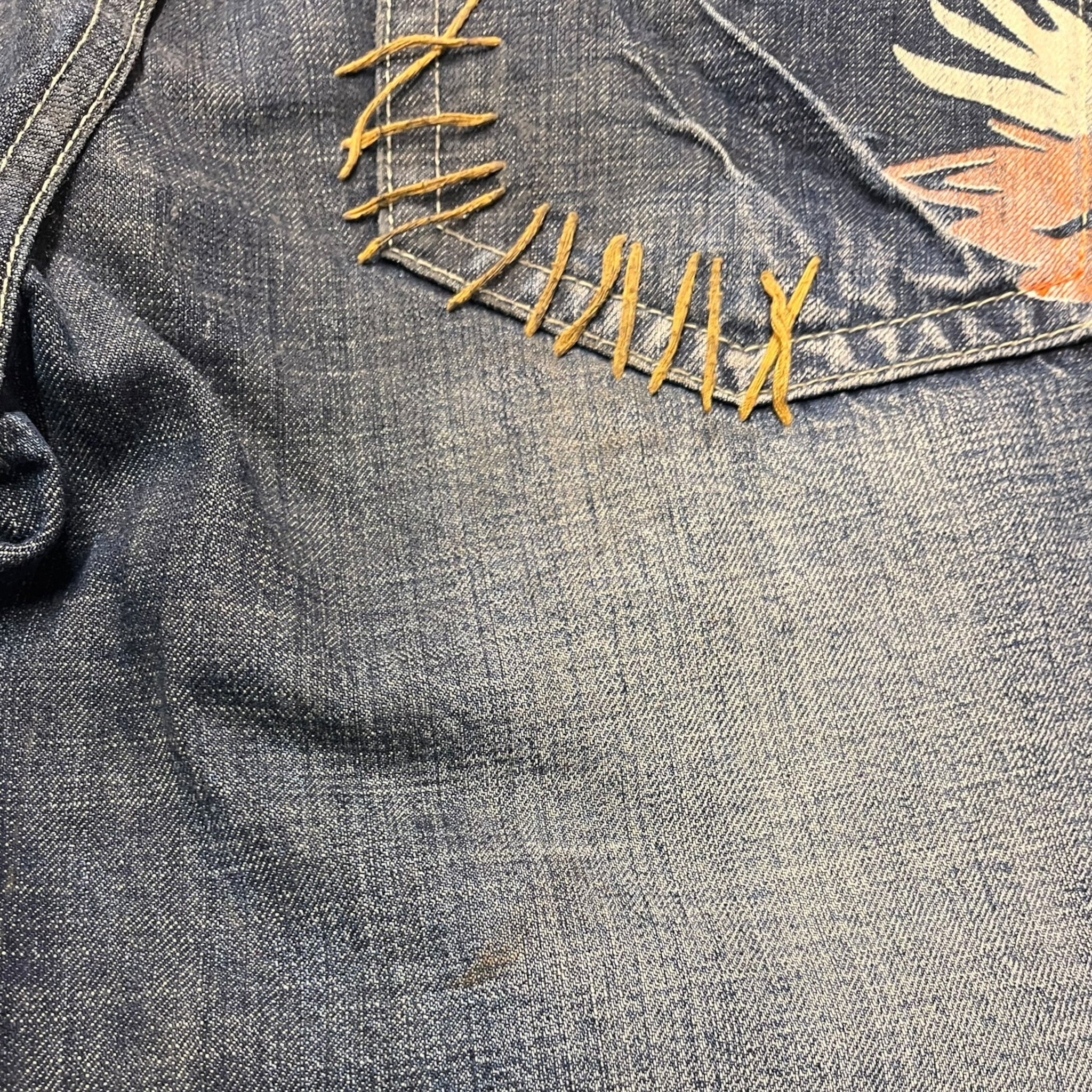 Vintage Japanese Embriodere Jeans - W36 L25