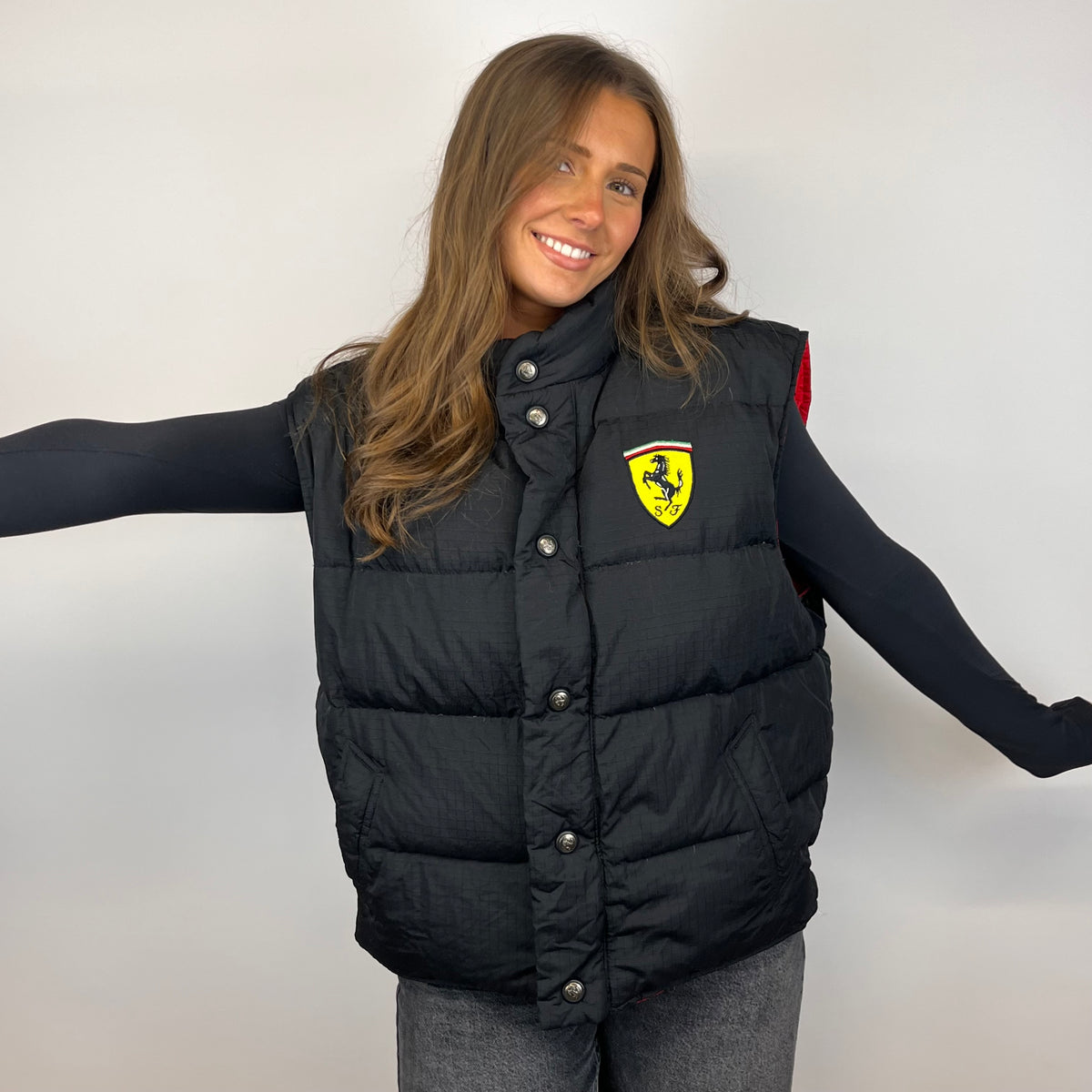 Ferrari Puffer Gilet - L