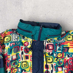 Vintage Patterned Windbreaker - XL