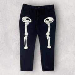 Skeleton Patch Jeans - W40 L29.5