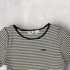 Levi’s Striped Cropped T-shirt - L