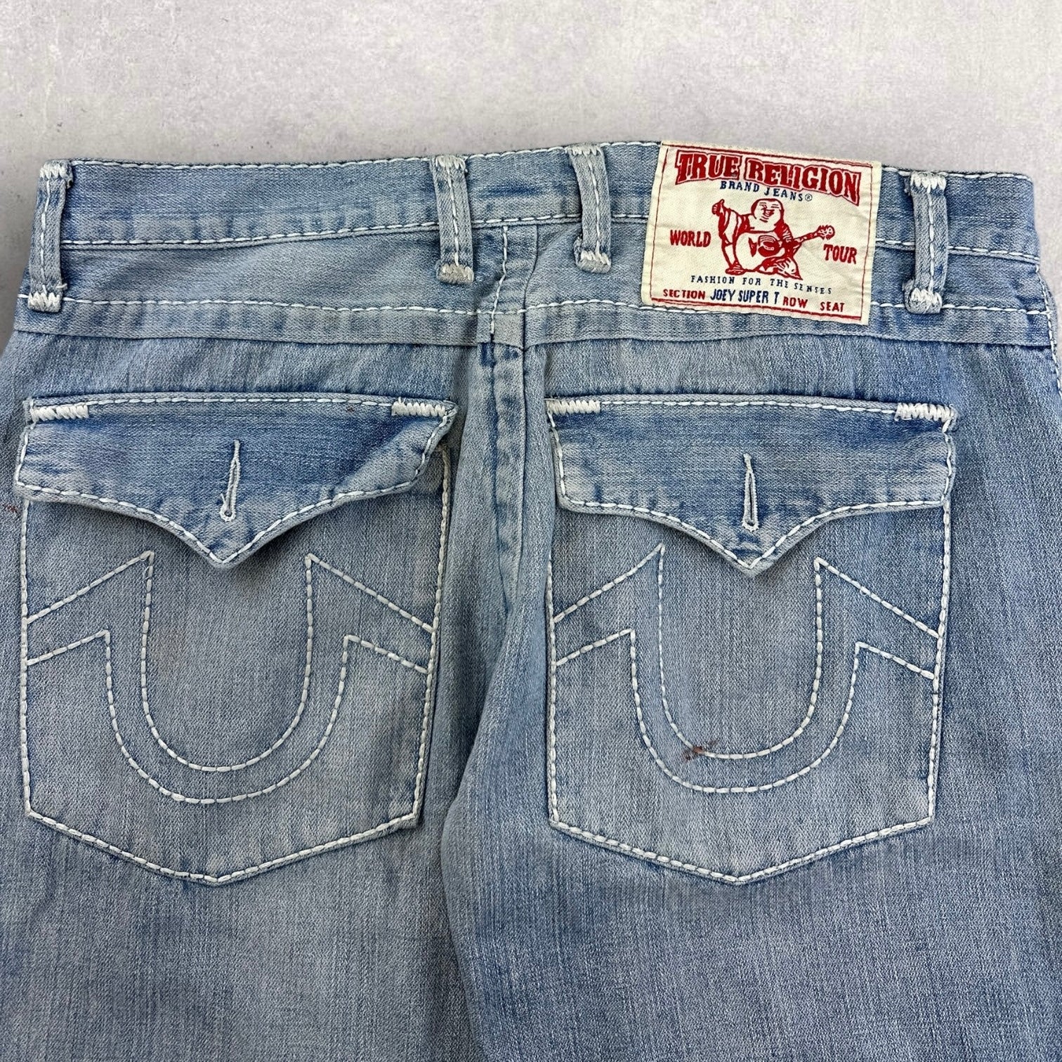 True Religion Distressed Baggy Jeans - W36 L32