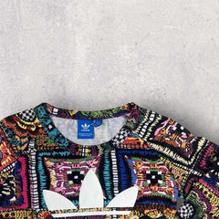 Adidas Allover Pattern Crop Top - UK6