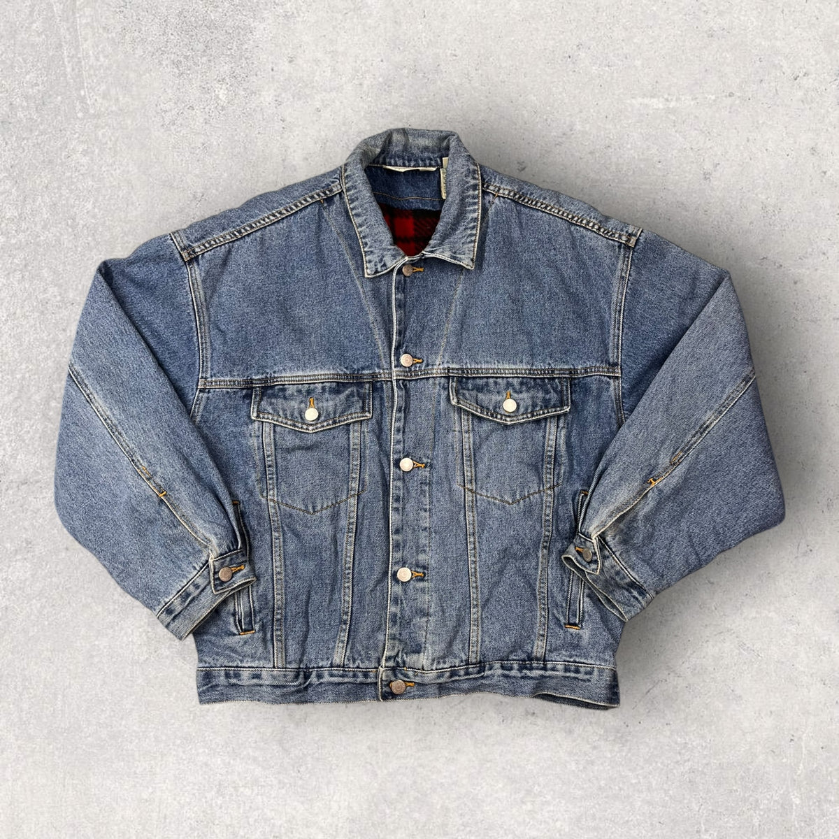 Eddie Bauer Fleece Lined Denim Jacket - M