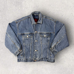 Eddie Bauer Fleece Lined Denim Jacket - M