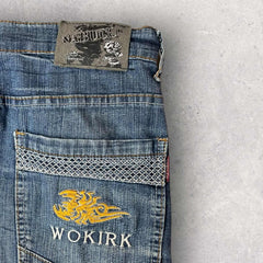 Wokirk Embroidered Jeans - W34 L29