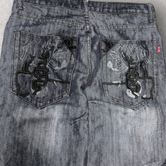 O-X Embroidered Jeans - W30 L34