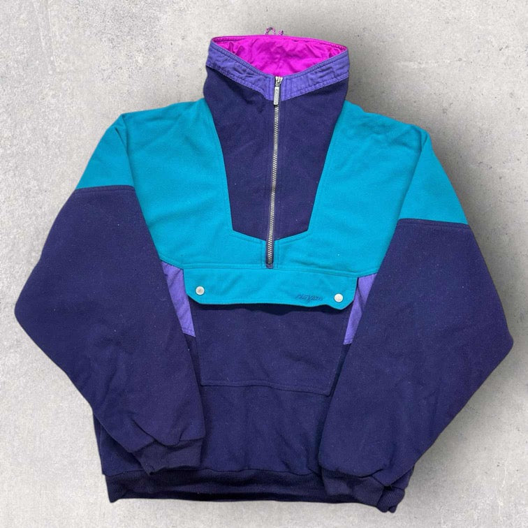 Vintage 90s Nevica 1/2 Zip Fleece - L