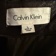 Calvin Klein leather bomber coat - L