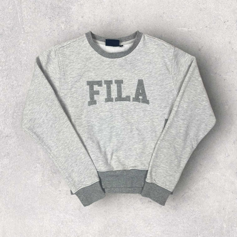 FILA Cropped Graphic Sweatshirt- XS