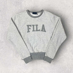 FILA Cropped Graphic Sweatshirt- XS