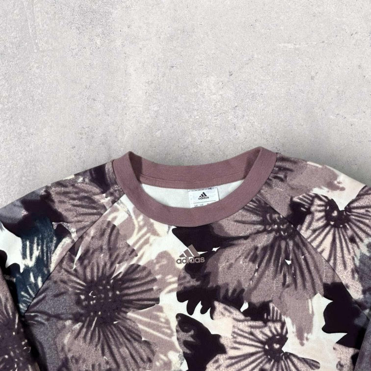 Adidas Graphic Cropped Sweatshirt- M