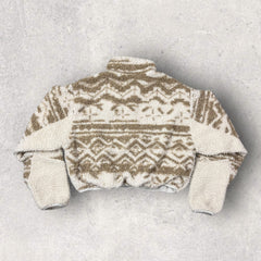 Reebok Cropped 1/4 Zip Fleece - XS