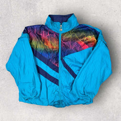 Colour Block Windbreaker- L