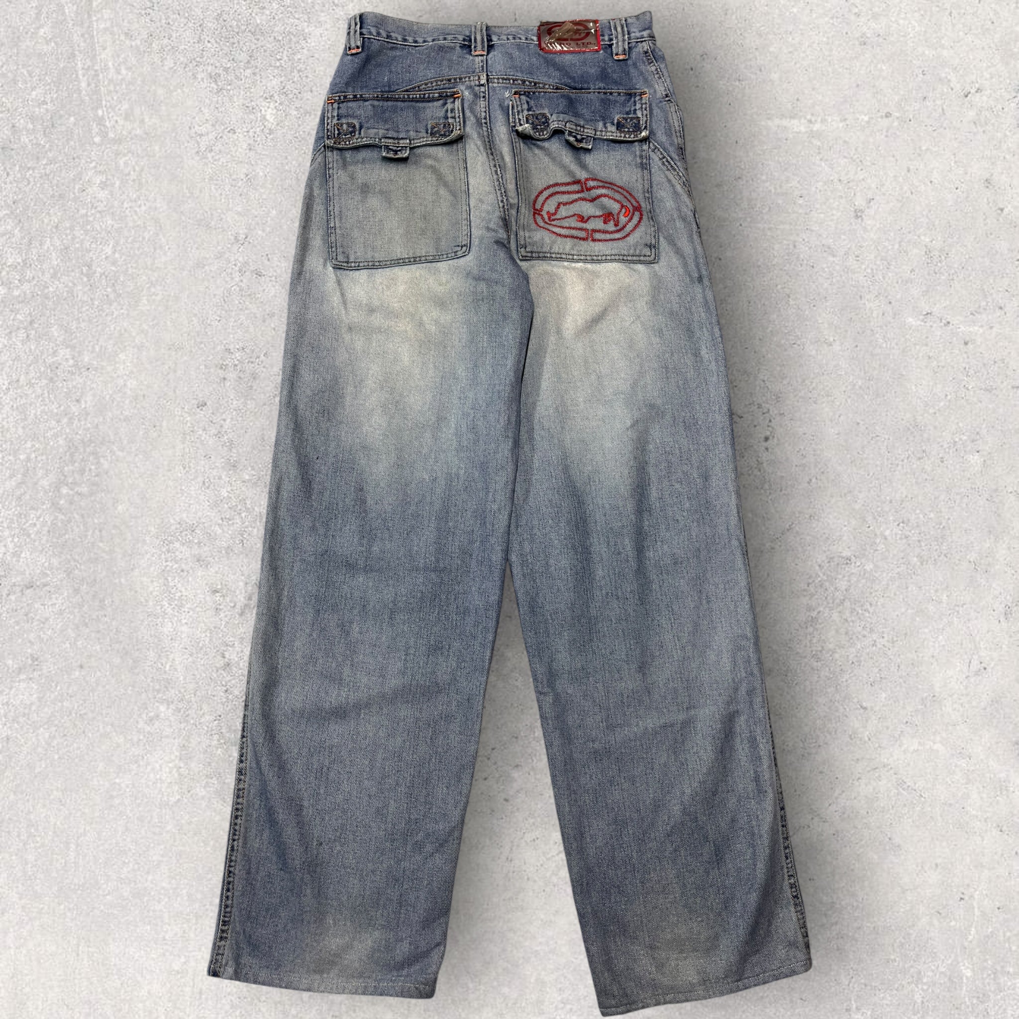 Rhino Baggy Patchwork Jeans - W32 L32