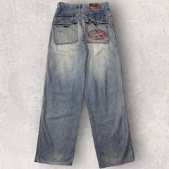 Rhino Baggy Patchwork Jeans - W32 L32