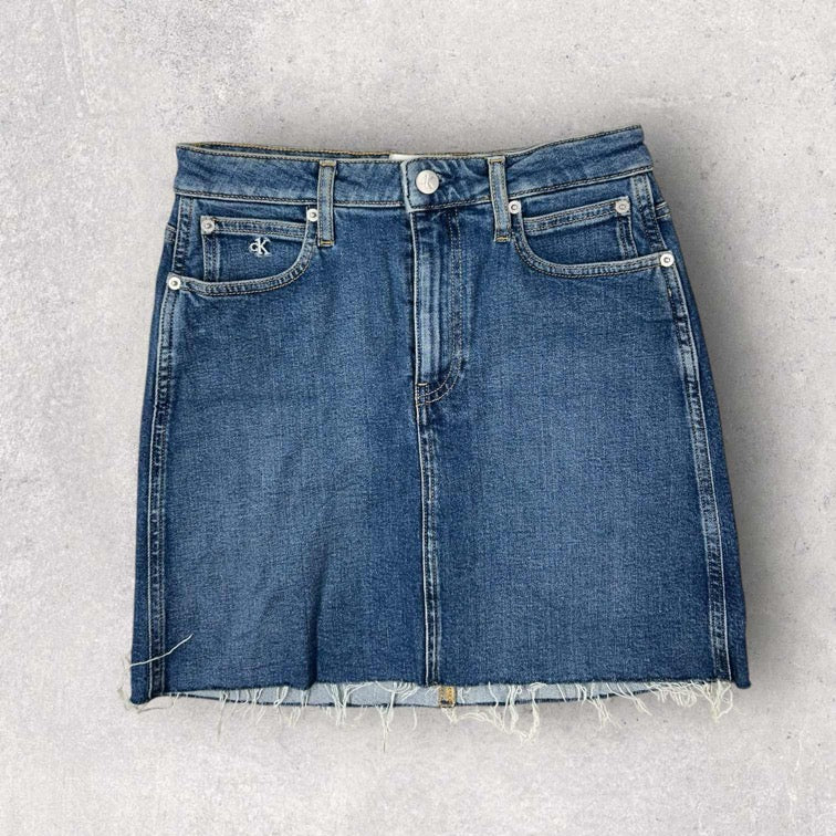 Calvin Klein Denim Mini Skirt - W26
