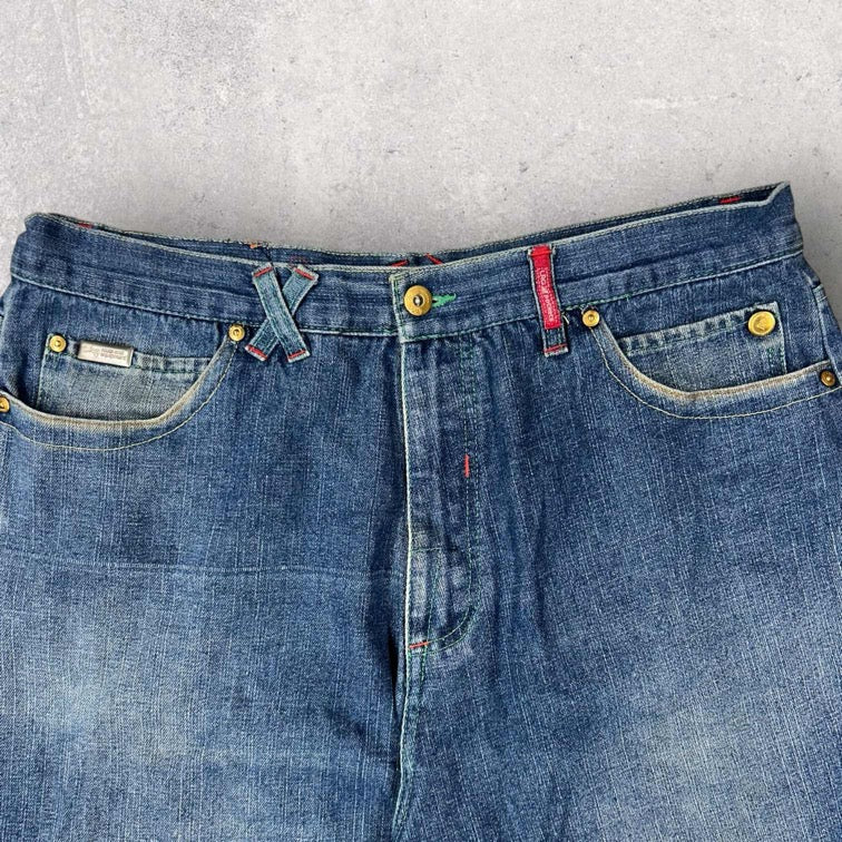 Graphic Embroidered Shorts - W36