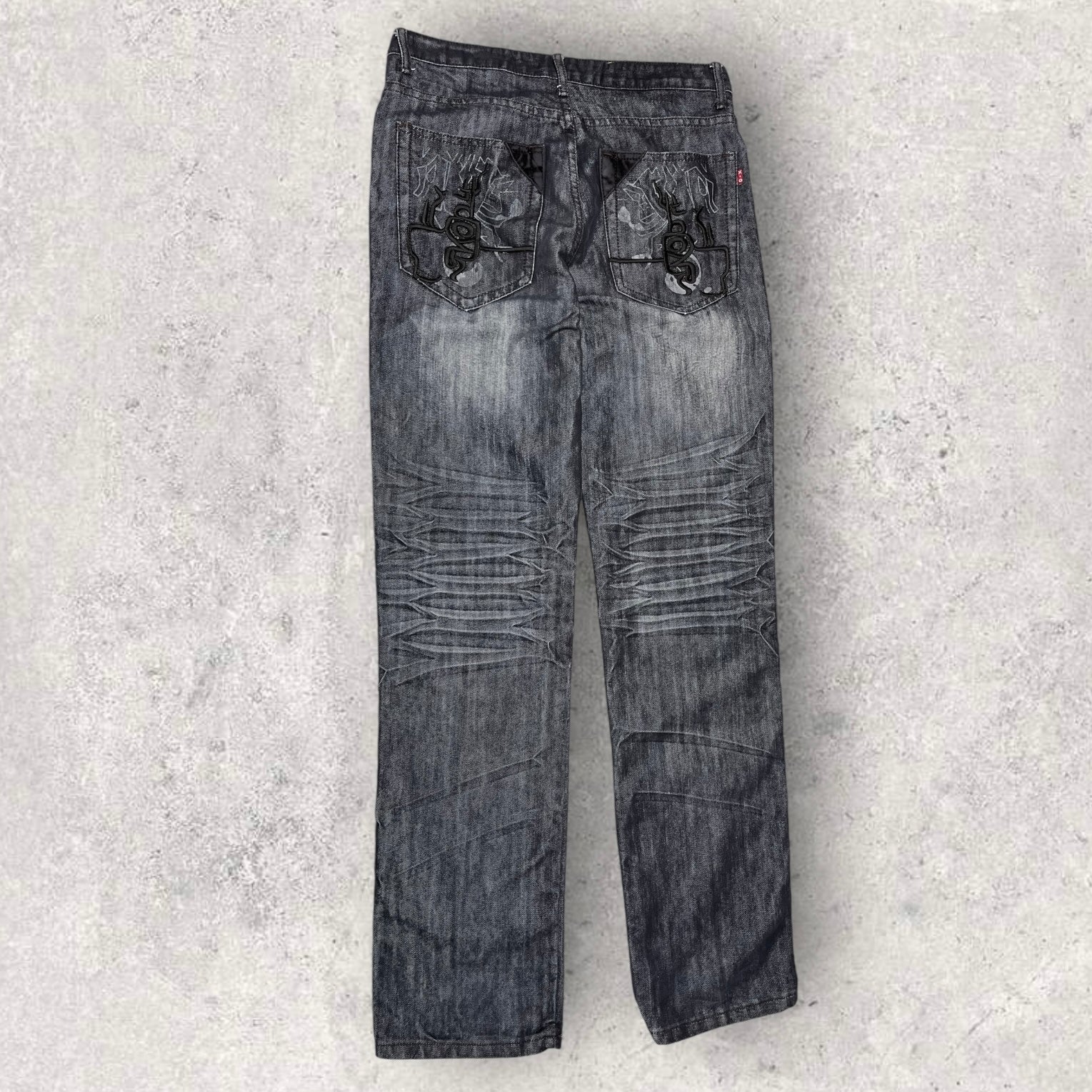 O-X Embroidered Jeans - W30 L34