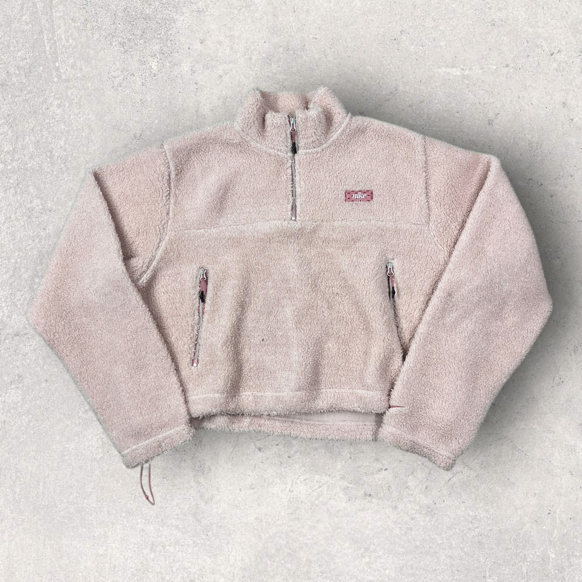 Nike Cropped 1/4 Zip Fleece - L