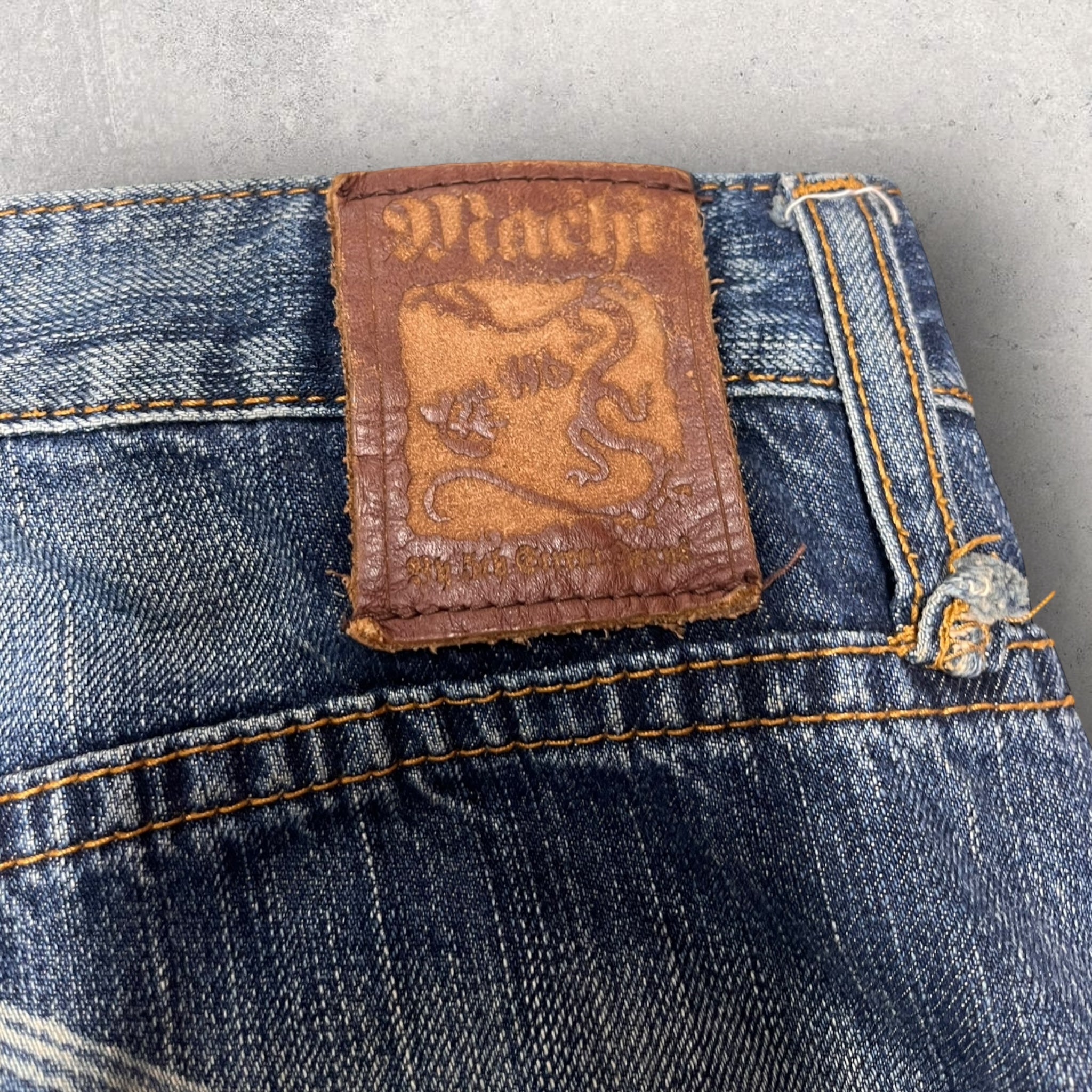 Vintage Japanese  Samuri Embroidered Jeans - W30 L33